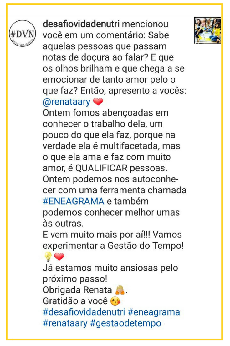 Depoimento sobre Renata Ary - Eneagrama